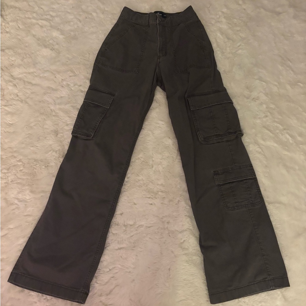 Hollister Dark Gray Cargo Pants
